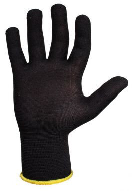 JS011pb Легкие бесшовные трикотажные перчатки из полиэстера JETA SAFETY, черные