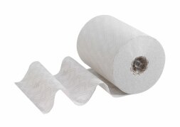 6695 Бумажные полотенца Scott Essential Slimroll, 6 рул. x 190 м, однослойные, белые, 25 г/м²