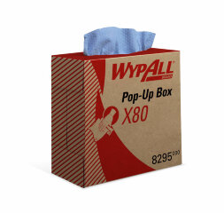 8295 Протирочный материал в коробке WypAll X80 голубой (5 коробок по 80 листов)