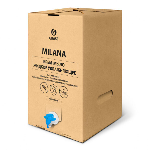 200025 Крем-мыло жидкое увлажняющее &amp;quot;Milana жемчужное&amp;quot; (bag-in-box 20,4 кг)