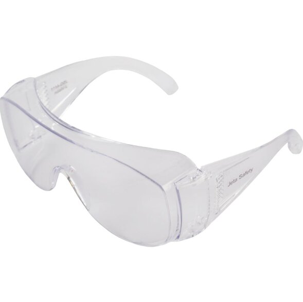 JSG-4411 Очки защитные J-Vision JETA SAFETY открытого типа с боковой защитой, прозрачные линзы