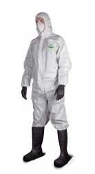 EMN428 Комбинезон для защиты от грязи и легких химикатов Lakeland MicroMAX NS, белый