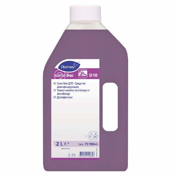 7519044 Дезинфицирующее средство Suma Bac D10 с моющим эффектом, 2 л