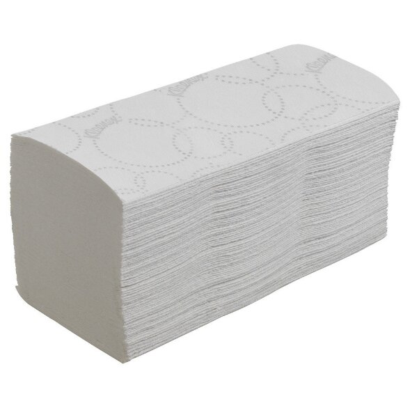 6710 Бумажные полотенца Kleenex Ultra, 15 пач. х 96 л, 31.8 × 21.5 см, трехслойные, белые, 52.2 г/м²