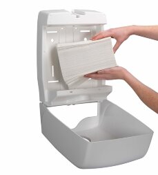 6710 Бумажные полотенца Kleenex Ultra, 15 пач. х 96 л, 31.8 × 21.5 см, трехслойные, белые, 52.2 г/м²