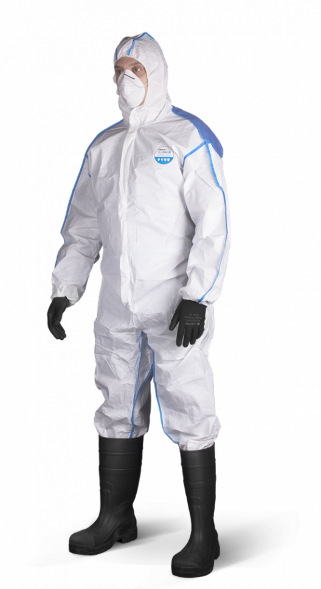 EMNC428 Комбинезон для защиты от грязи и легких химикатов Lakeland MicroMAX NS CoolSuit, белый