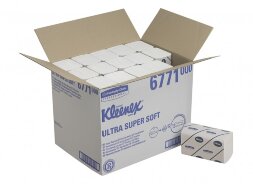 6771 Бумажные полотенца Ultra Super Soft, 30 пач. х 96 л, 31.5 × 21.5 см, трехслойные, белые, 52.2 г/м²
