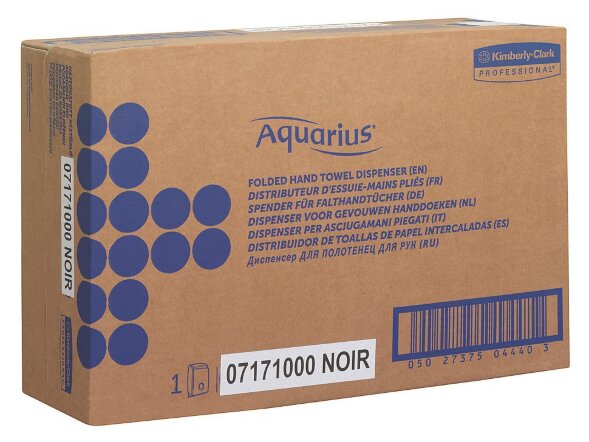 7171 Диспенсер настенный Aquarius, для бумажных полотенец в пачках, черный