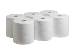 6780 Бумажные полотенца Kleenex Ultra, 6 рул. x 150 м, двухслойные, белые, 40 г/м²