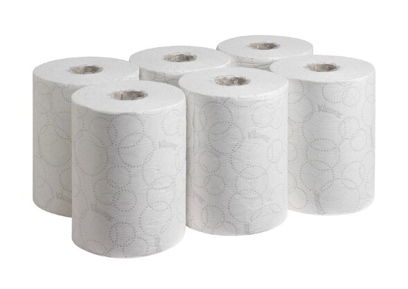 6781 Бумажные полотенца Kleenex Ultra Slimroll, 6 рул. x 100 м, , двухслойные, белые, 40 г/м²