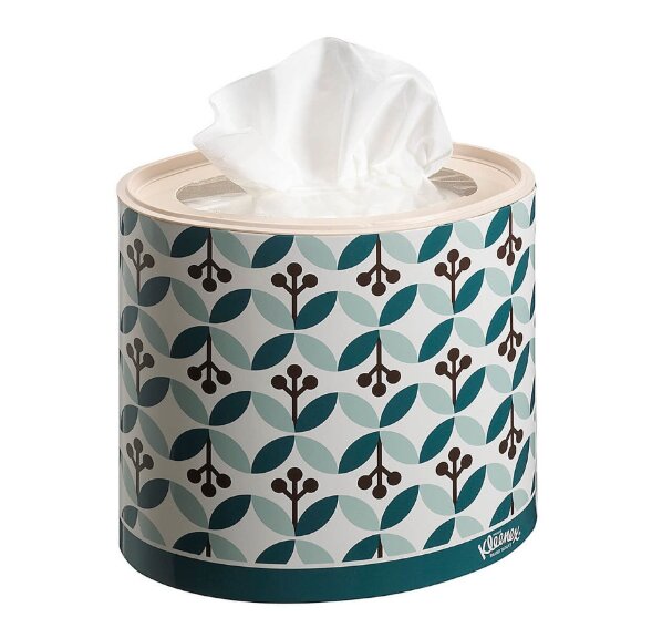 8826 Салфетки косметические для лица Kleenex, 10 кор. х 64 л, 20 × 21 см, трехслойные, белые