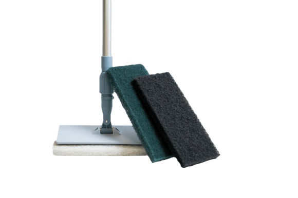114909 Пад ручной Суперпад Vileda Professional черный, жесткий, 26 x 12 см, 5 шт