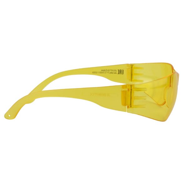 JSG-8712A Очки защитные облегченные Eclipse JETA SAFETY открытого типа, янтарные линзы