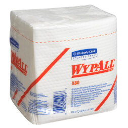 8388 Протирочный материал в пачках WypAll X80 белый (4 пачки по 50 листов)
