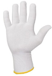 JS011n Легкие бесшовные перчатки из нейлона JETA SAFETY, белые