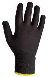 JS011nb Легкие бесшовные перчатки из нейлона JETA SAFETY, черные