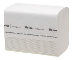 NV211 Салфетки бумажные обеденные Veiro Professional Comfort, 15 пач. х 220 л, 21 × 16.2 см, двухслойные, белые, 34 г/м²