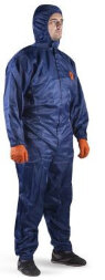 JPC-75-B Комбинезон Ninja JETA SAFETY многоразовый защитный из полиэфирной ткани с антистатическими свойствами, синий
