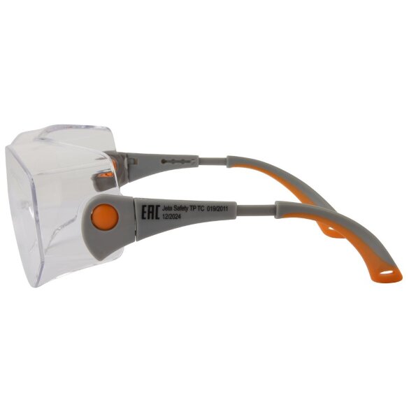 JSG-3911 Очки защитные Oculus JETA SAFETY открытого типа, с боковой защитой и регулировкой, прозрачные линзы