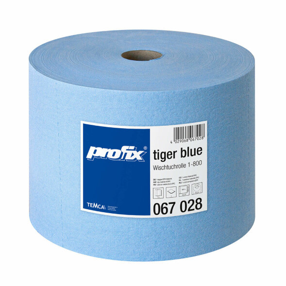 Протирочный материал в рулонах Profix Tiger Blue голубой (1 рулон 255 метров)