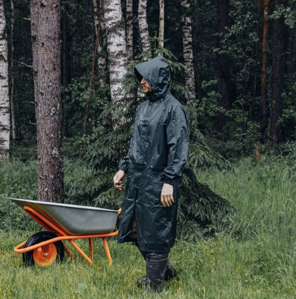 JRC-101-G Водонепроницаемый плащ (дождевик) Njord JETA SAFETY из нетканого материала