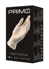 MATRIX перчатки виниловые Primo VINYL, медицинские, нестерильные, 50 пар, РУ